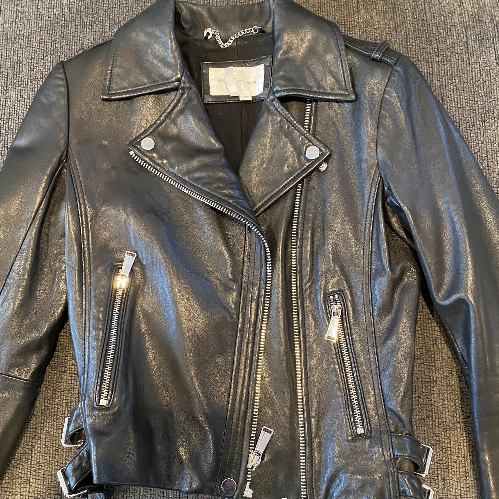 BCBG Black Moto Jacket